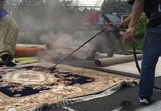 Rug Dusting Process